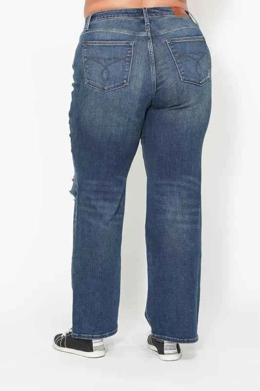 Judy Blue Full Size Hw Ripped Knee Dad Jeans Plus Size 0069eac3-42b6-4da5-813c-cb6b89ca255a-Max-Origin