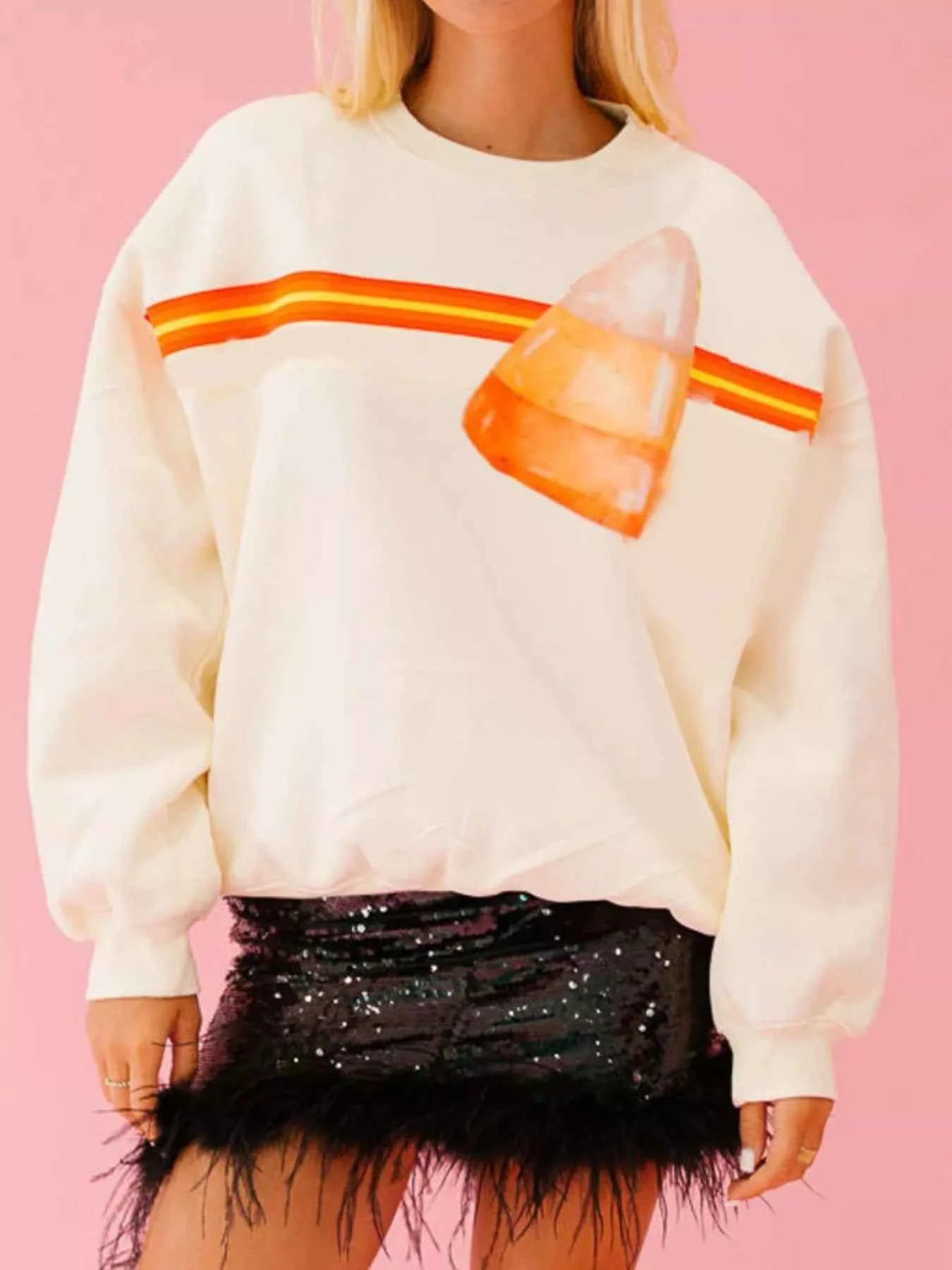 Halloween Sequin Round Neck Sweatshirt 00fcba93-8276-4945-88ce-169b2cac8590-Max-Origin