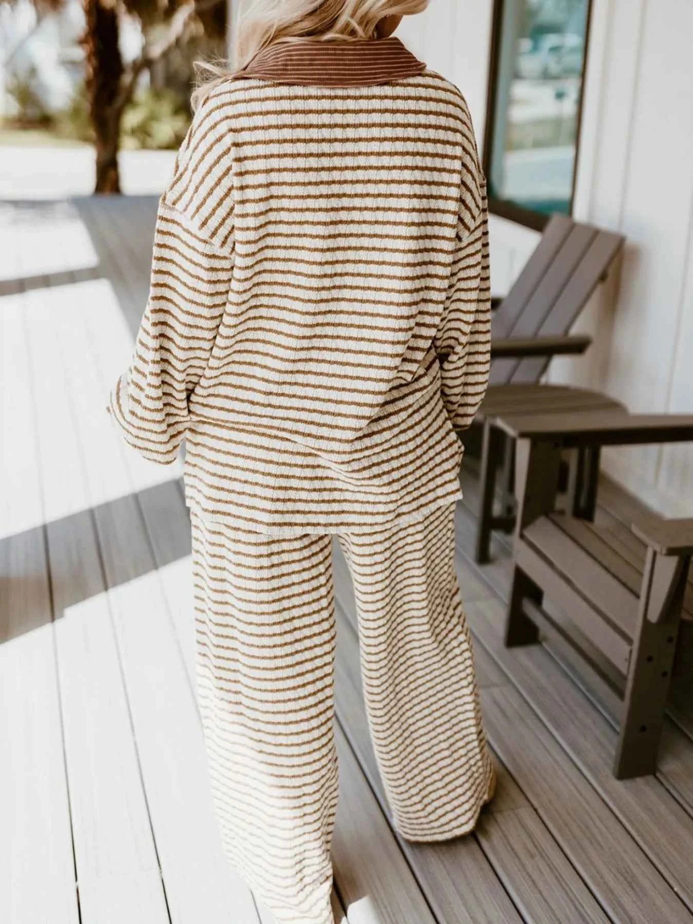 Stripe Collared Top and Drawstring Pant Set 0152a209-51ac-4ff8-89cf-01b33b9d47ae-Max-Origin