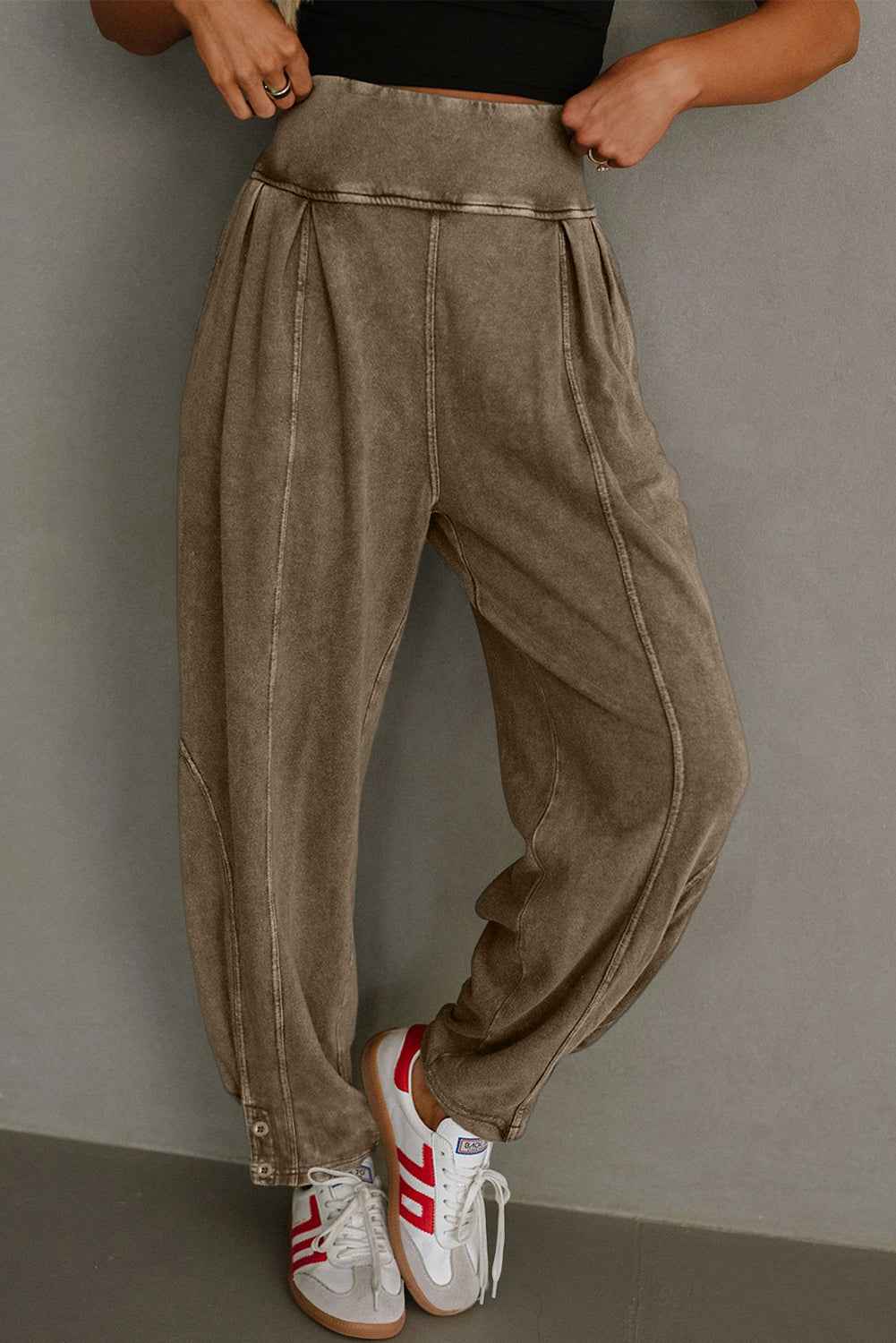 Elmwood Mineral Wash Jogger Style High Waist Pants Elmwood 80%Cotton+20%Polyester 03f9b9cbdec98135