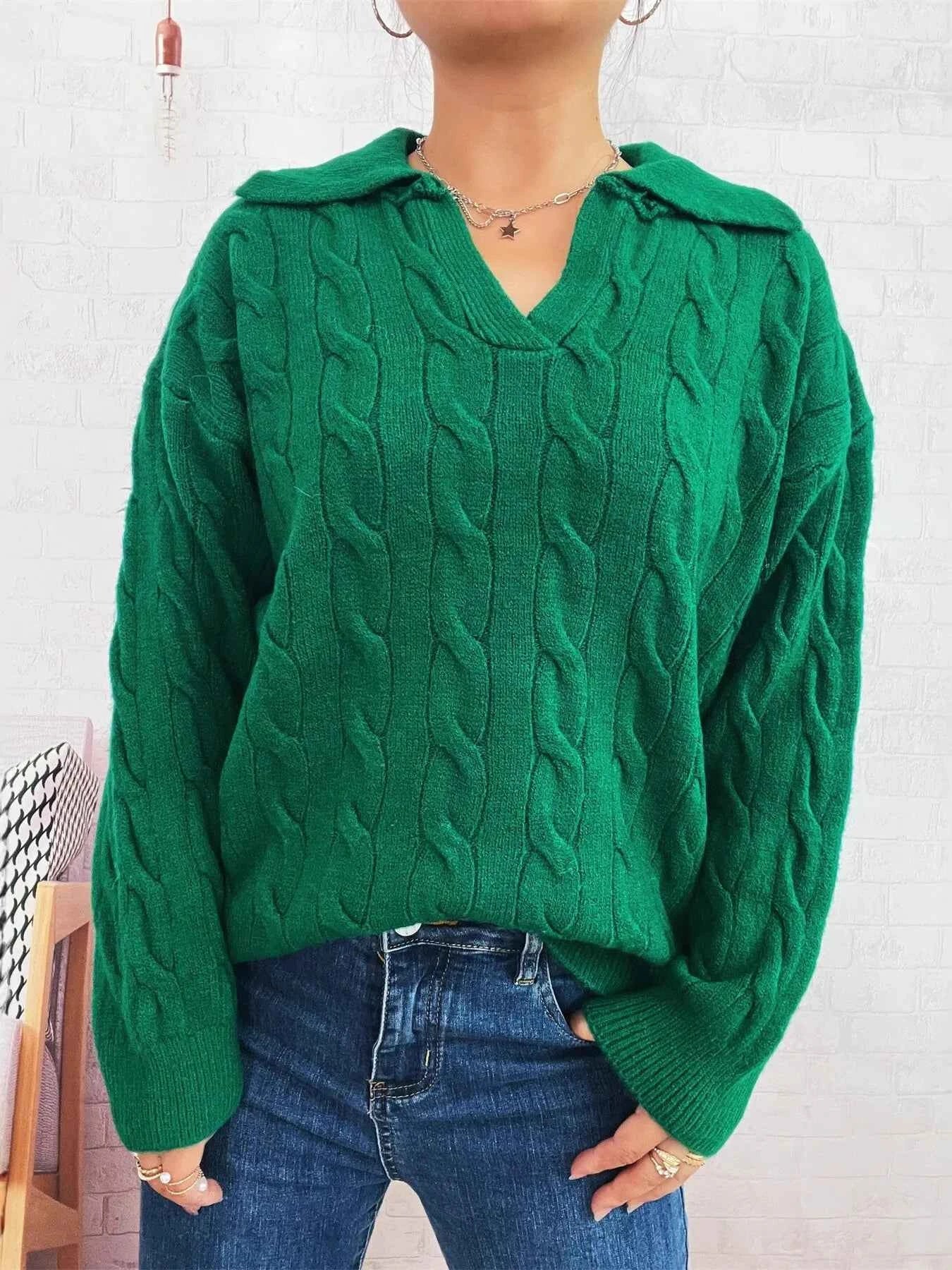 Cable Knit Johnny Collar Sweater 04a16c9c8c7441418ec9ab704e446471-Max-Origin