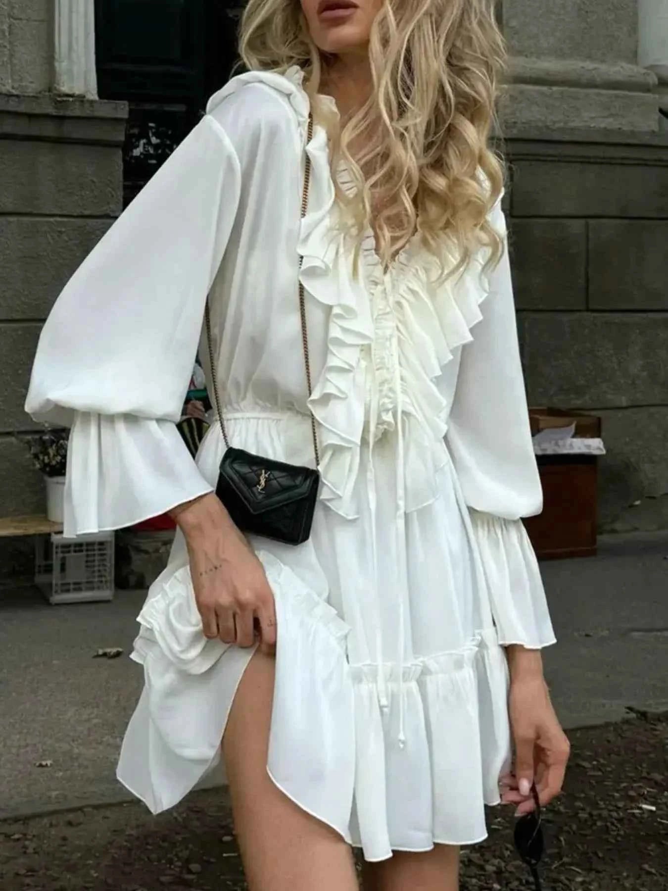 Ruffle Flounce Sleeve Mini Dress 061574c8-3bc0-460c-834e-962b1ae9e6fa-Max-Origin