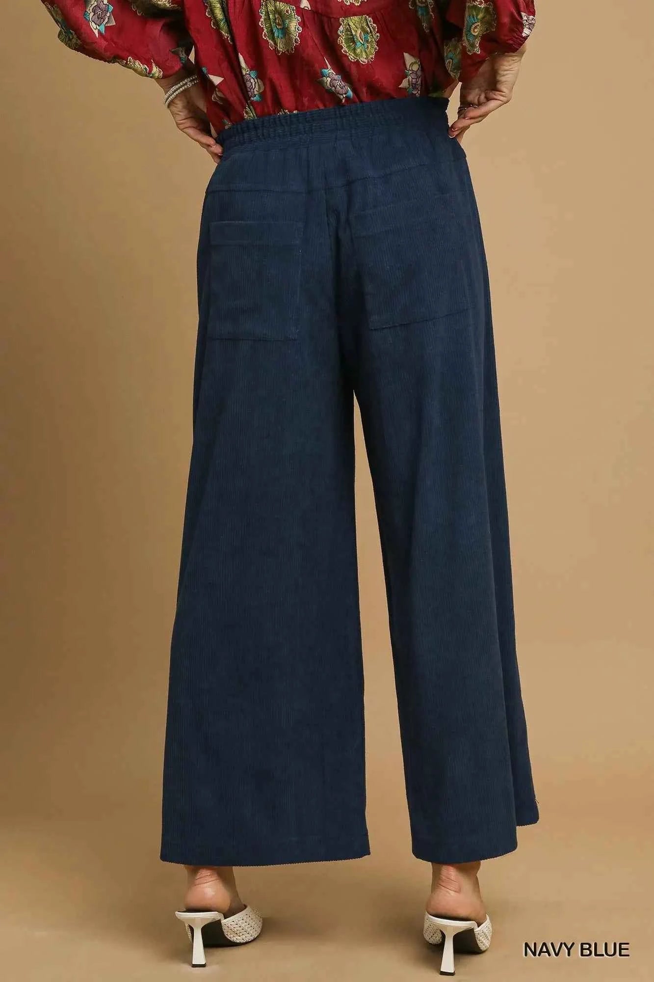 Umgee Wide-Leg Corduroy Pants 08c88065-08f4-493e-9800-914848d7c159-Max-Origin