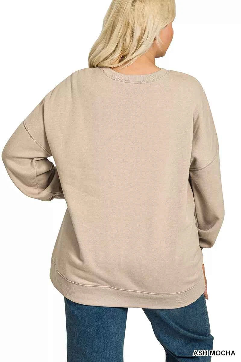 Zenana Full Size Fleece Hi-low Boyfriend Sweatshirts with Pockets Plus Size 09d753d6-dc9d-46e4-8b6f-1aedc5146132-Max-Origin