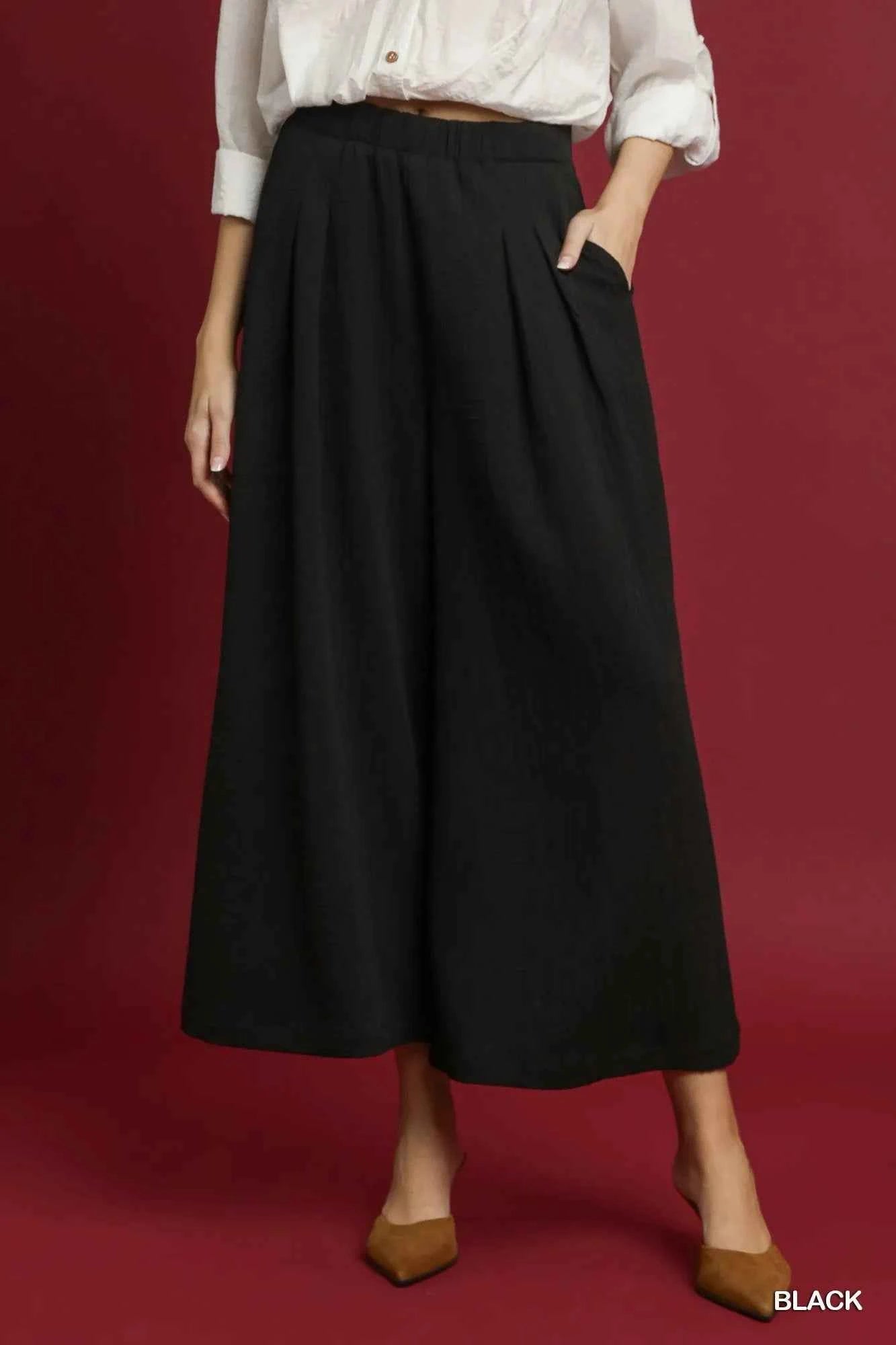 Umgee Elastic Waist Wide Leg Pants 0ade6b98-b69d-49ad-9eff-af3a9c342b2f-Max-Origin