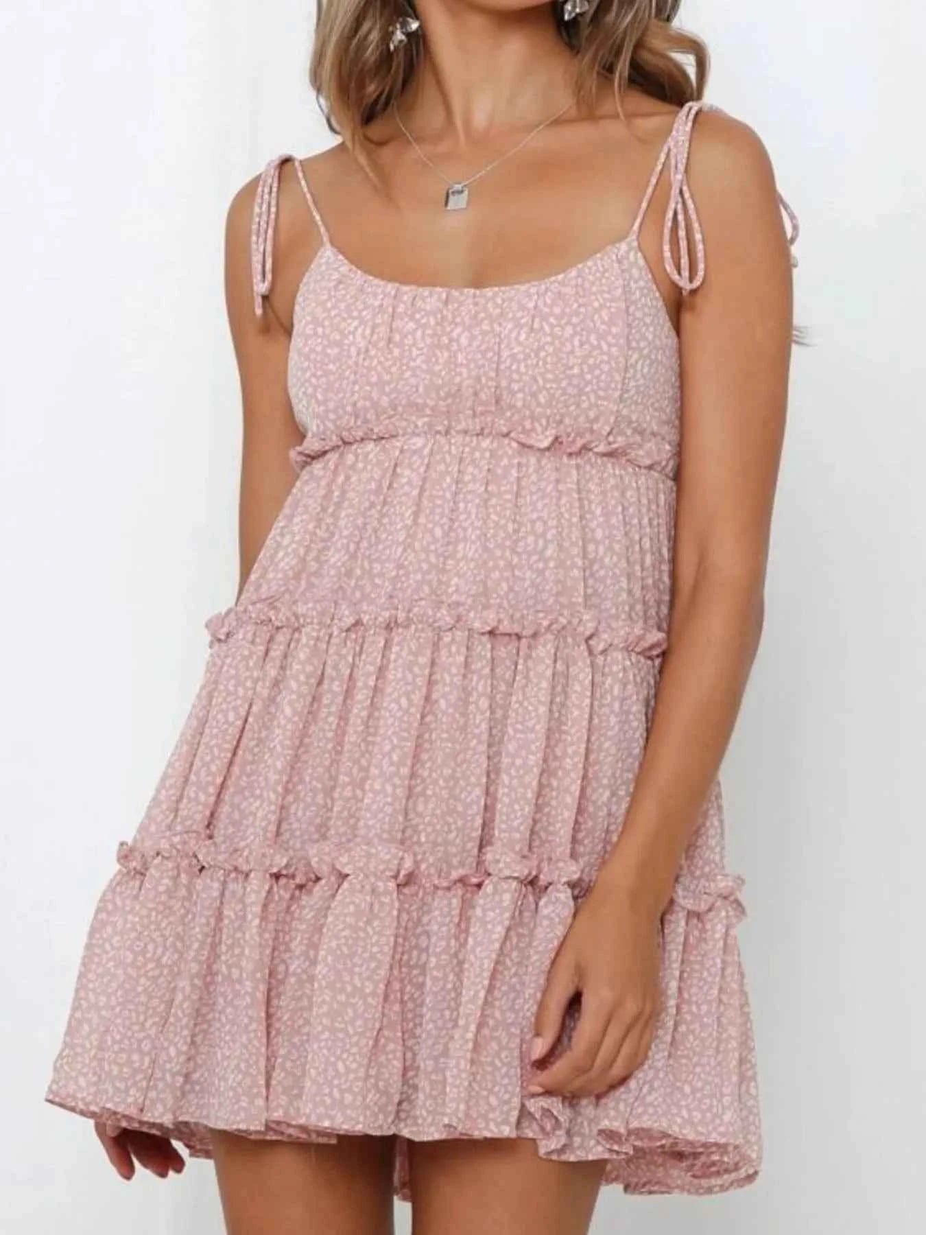 Printed Tie-Strap Tiered Mini Dress 0b2733ea-8bad-4c7d-90a0-d543359451c0-Max-Origin