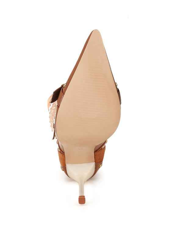 Medira Pointed Toe Embellished Stiletto Boots 0c291f48-6975-4ab2-9597-dfd7f6b50988