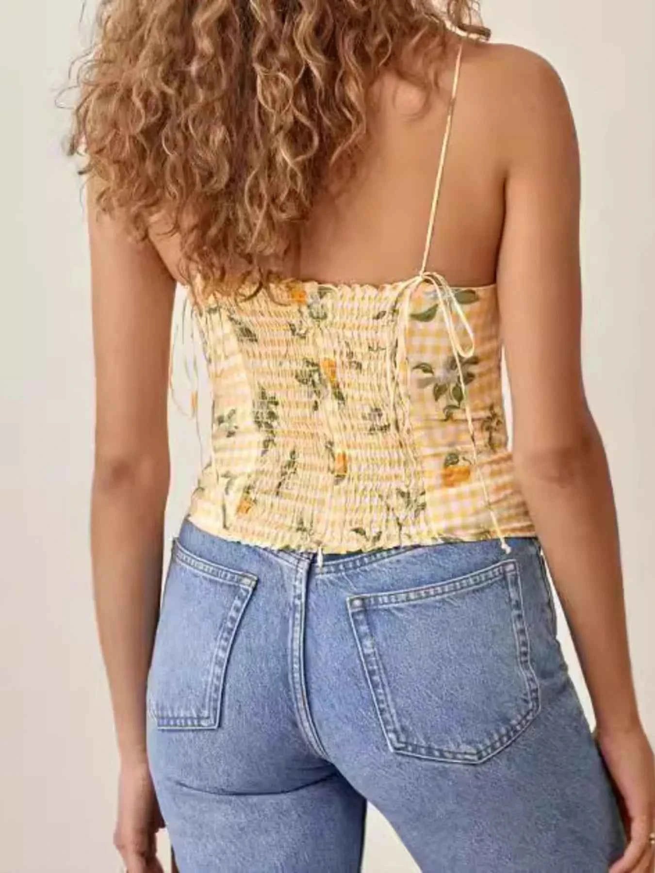 Printed Smocked Cami Top 0c36b34b9bcf4def8573e4306937abb3-Max-Origin