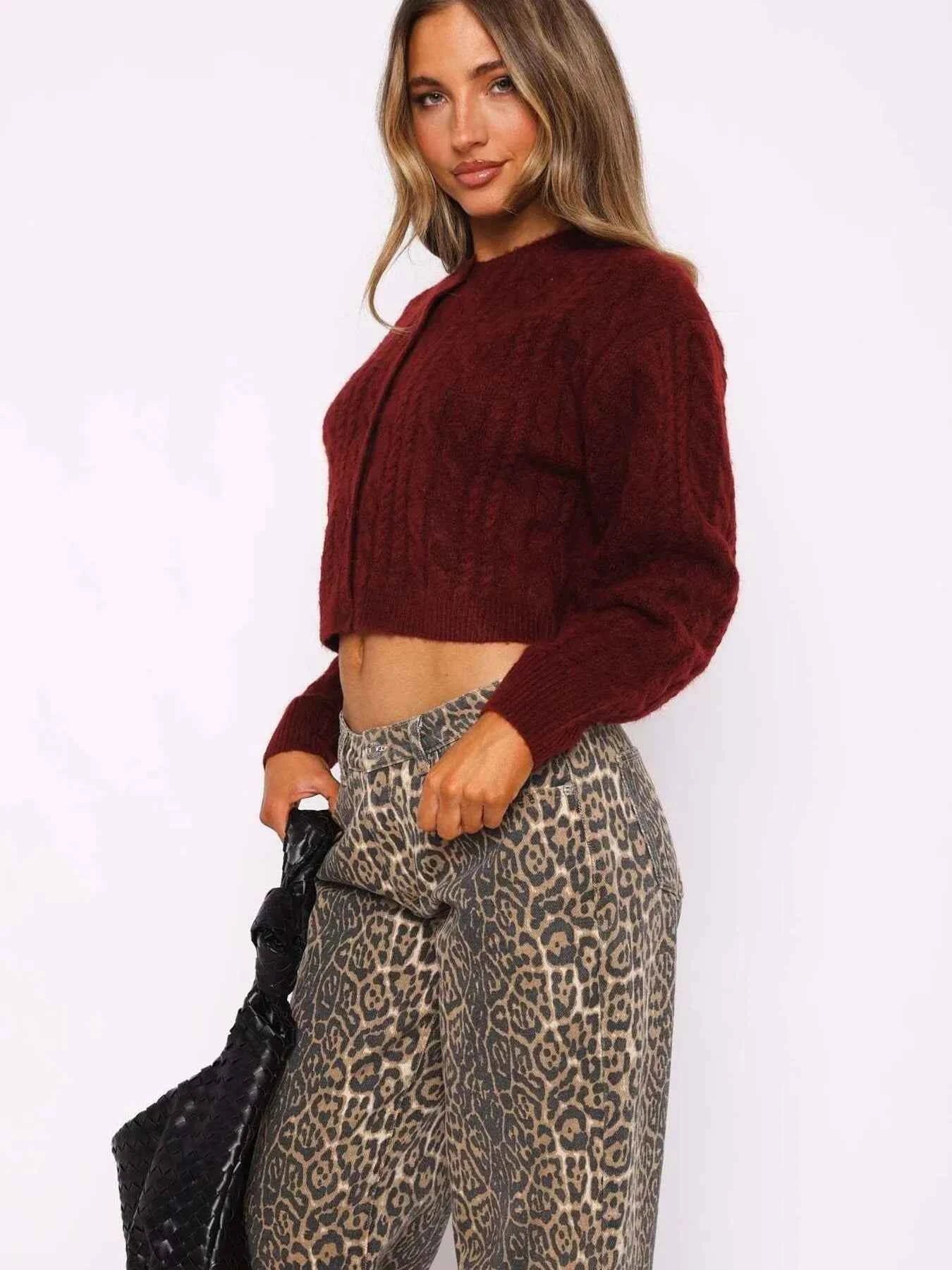 Cable Knit Button-Up Cardigan 0c9f8cb3292f4e76b322df0344b231f2-Max-Origin