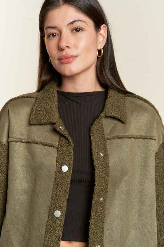FAUX FUR AND SUEDE JACKET JJO5028P 0ddba74a-31f6-41d0-b85b-7013b134ab77