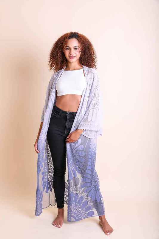 Ombre Bohemian Lace Kimono Periwinkle One Size 10884093_7ad6f154-8da2-4e73-a241-882245d1d5ef