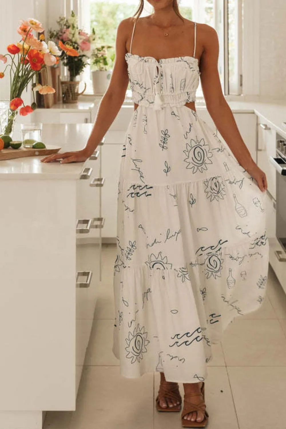 Cutout Printed Sleeveless Midi Cami Dress 109eeec3-a80f-4436-aeeb-4744648296a6-Max-Origin