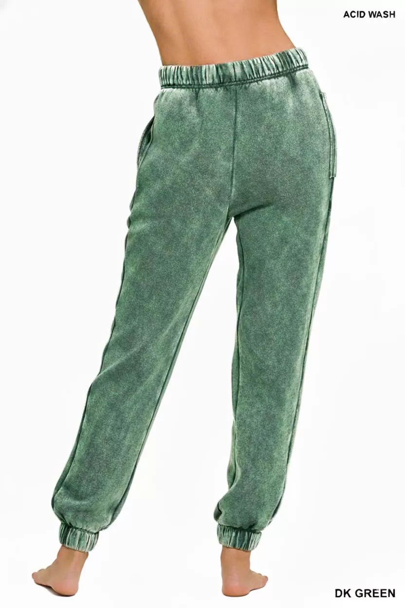 Zenana Acid Wash Fleece Sweatpants with Pockets 11be7178-6b4a-4ec1-a69e-4ff0d74c1933-Max-Origin