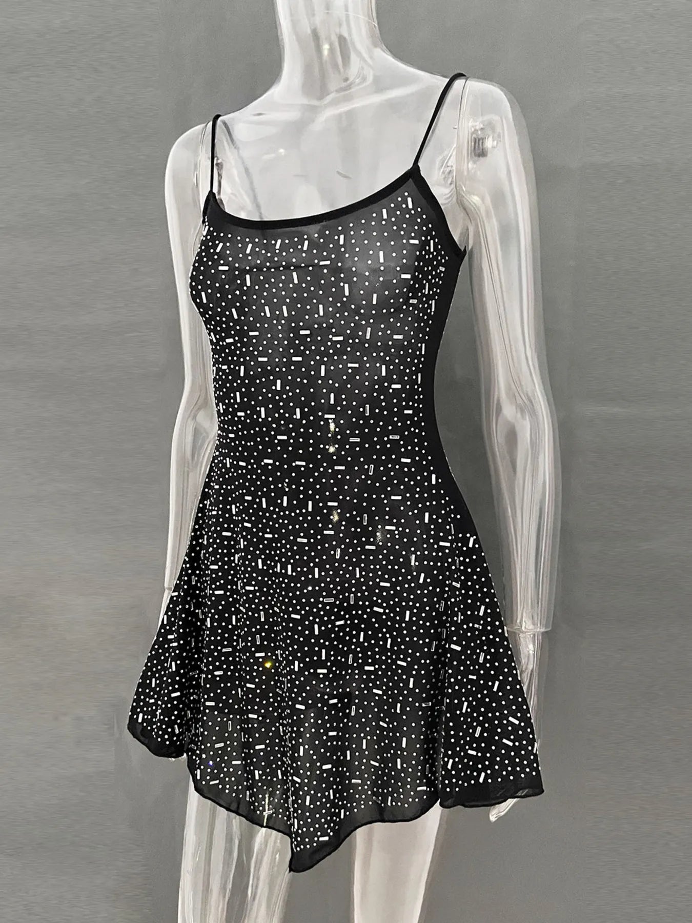 Rhinestone Decor Mini Cami Dress 11d775e9ba2b40dda0f8a70ac23f94c9-Max-Origin