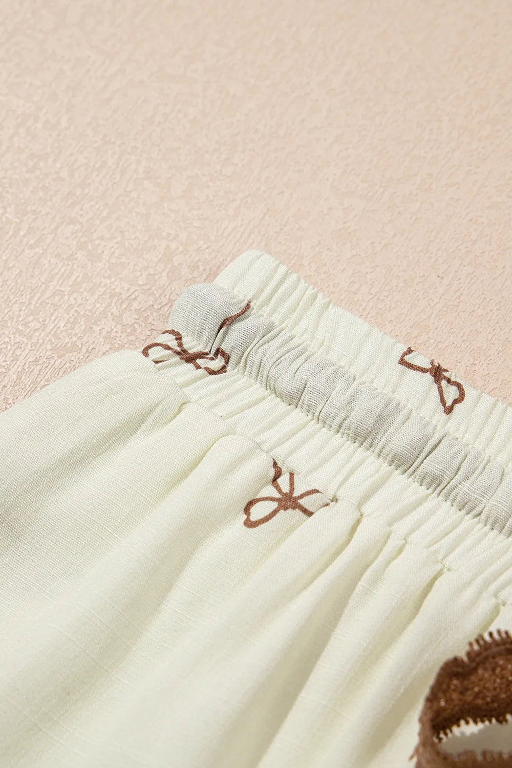 Bow Print Lace Drawstring Casual Shorts 13dd8688-ac90-499c-bf27-3ff5cfd141e8-Max-Origin