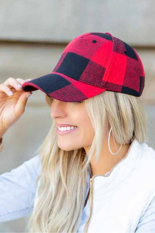 Fall Plaid Ball Caps Red Buffalo OneSize 14633683_6bb5876a-3fb8-4fb9-86b8-c081246882b4