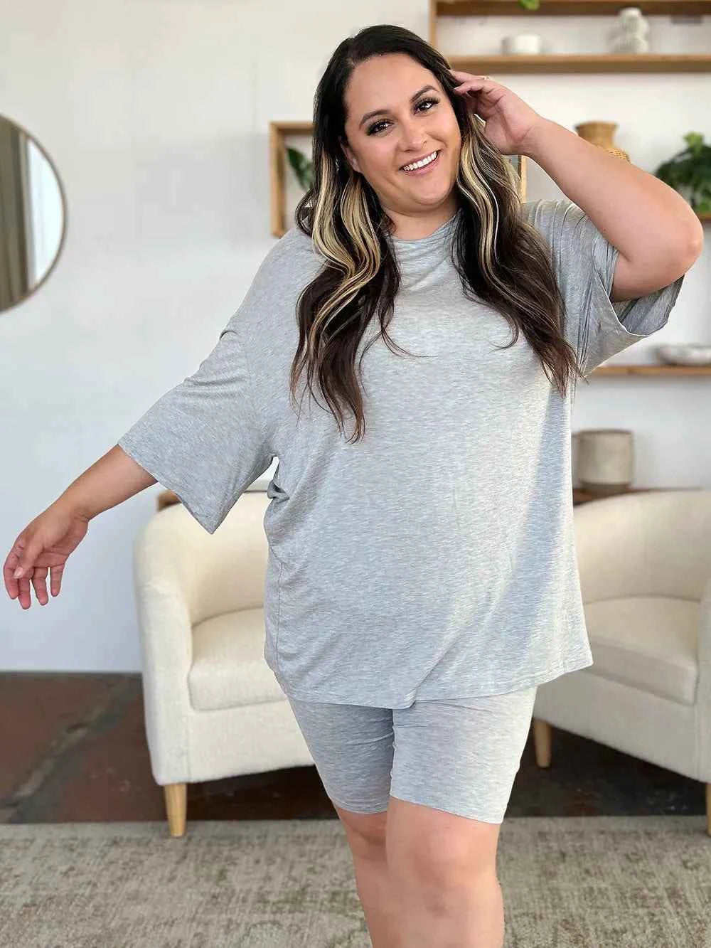 Basic Bae Bamboo Full Size Round Neck Drop Shoulder T-Shirt and Shorts Set 14879451-ac68-4906-a07a-ad5d3a627ca2-Max