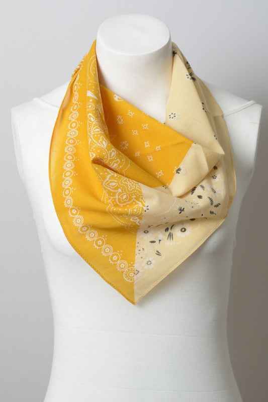 Two Tone Western Floral Bandana Mustard Yellow Default 16200068_e1fef1d7-8402-47e6-9880-ece05a323f4e