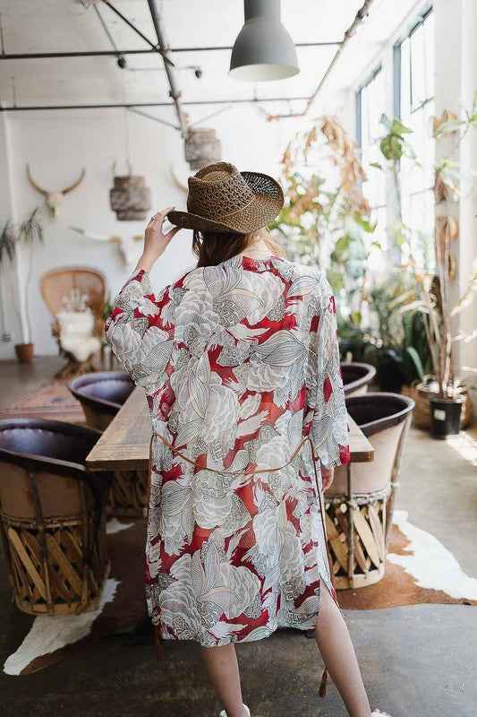 Ikebana Kimono W/ Suede Tie Belt 17078680_010d9e11-6f4a-43c6-bca1-1da9bd0a24a7