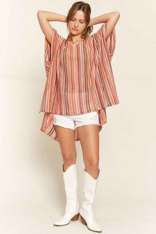 COLORFUL VERTICAL STRIPE PONCHO 17244499_d2c58791-0b4a-41e2-b66c-d9e4ba06d071