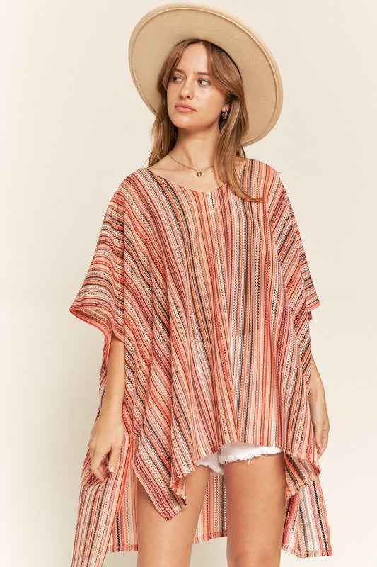 COLORFUL VERTICAL STRIPE PONCHO 17244499_d9d614db-ffa9-4240-9732-cb6f1e6c65fd