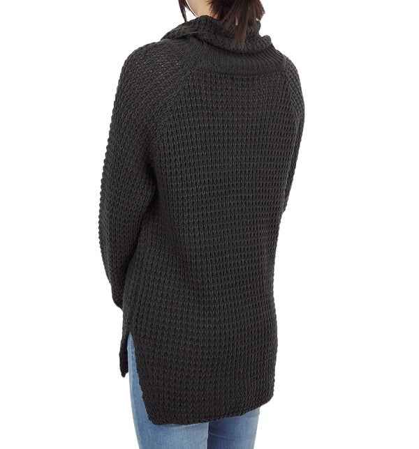 Cowl Neck Oversized Pop-Corn Knit Tunic Sweater 18398151_8961eae3-093c-4a2f-b31a-e5bd778f36cf