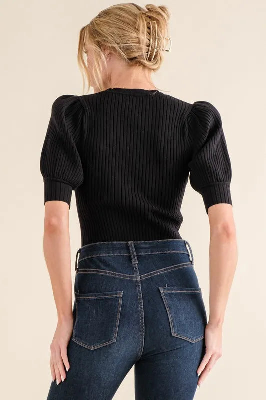 And The Why Puffed Half Sleeve Rib Basic Bodysuit 1877aca47ff94f37a1c2a06d8d5790ac-Max-Origin