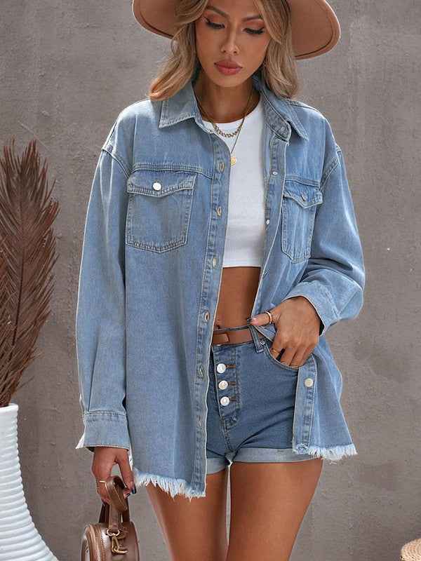 Denim button down jacket 19047478_aa7709af-b54f-46af-b223-859059d8b7bc