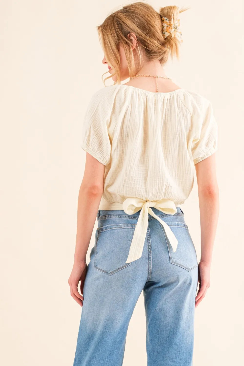 And The Why Back Waist Tie Cropped Blouse 19d34578-5815-402b-9de8-f82a54c517ff-Max
