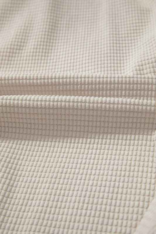 Textured Knit Pocketed Drawstring Hooded Jacket 1cf3f259-9443-4663-9f10-bb30cd433518