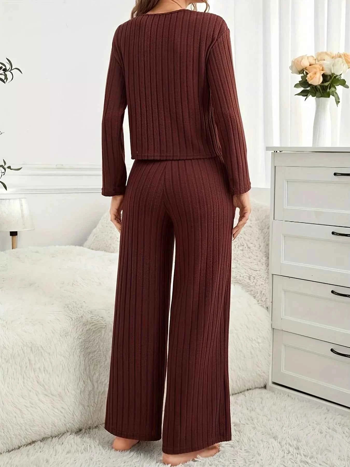 Ribbed Round Neck Long Sleeve Top and Pants Lounge Set 1ee0839eae594d0e8f8f0525e9cd84f9-Max-Origin