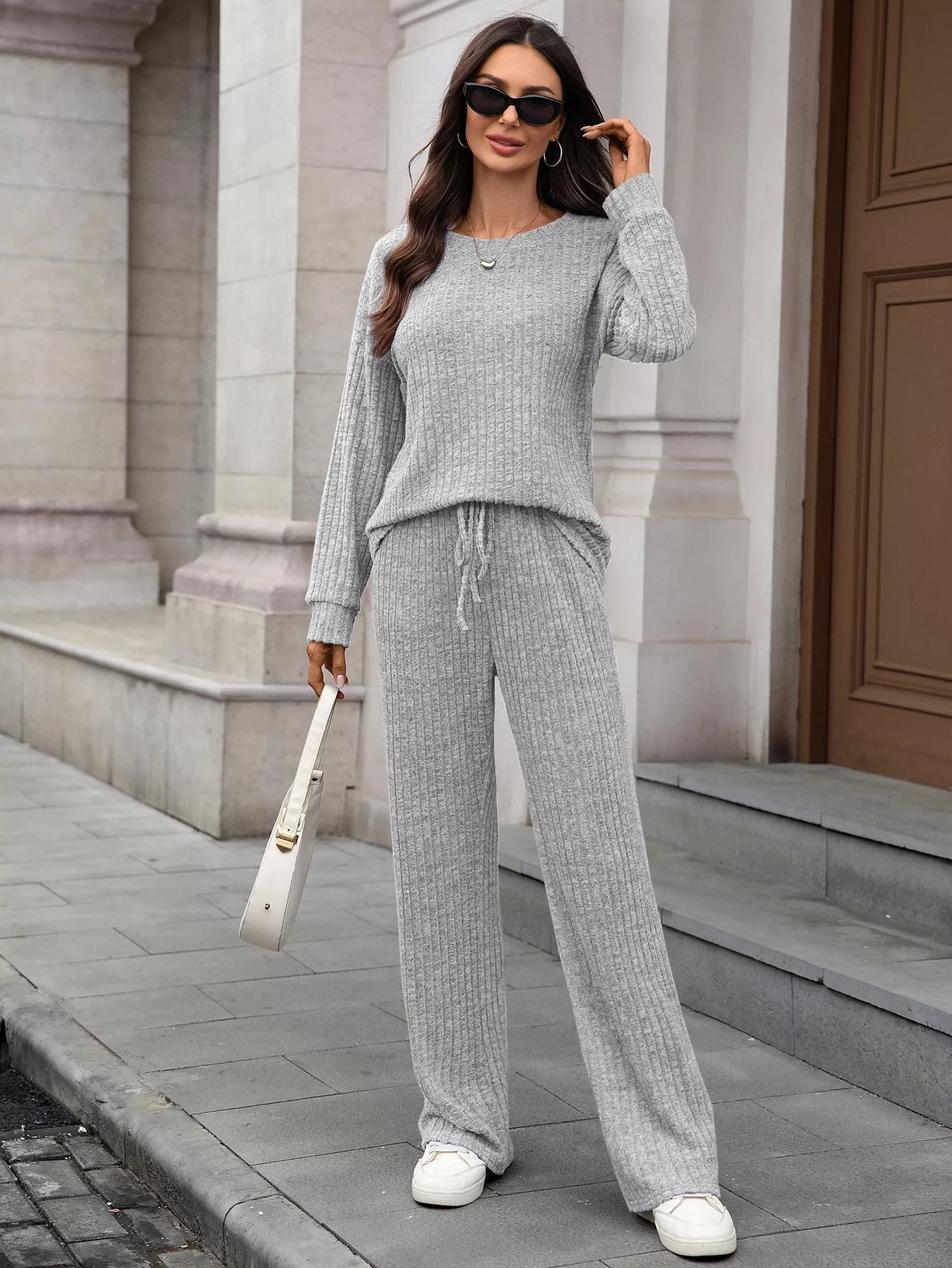 Ribbed Round Neck Top and Pants Set 1f4b1009-8646-43ff-a2f5-fa892d328194-Max-Origin