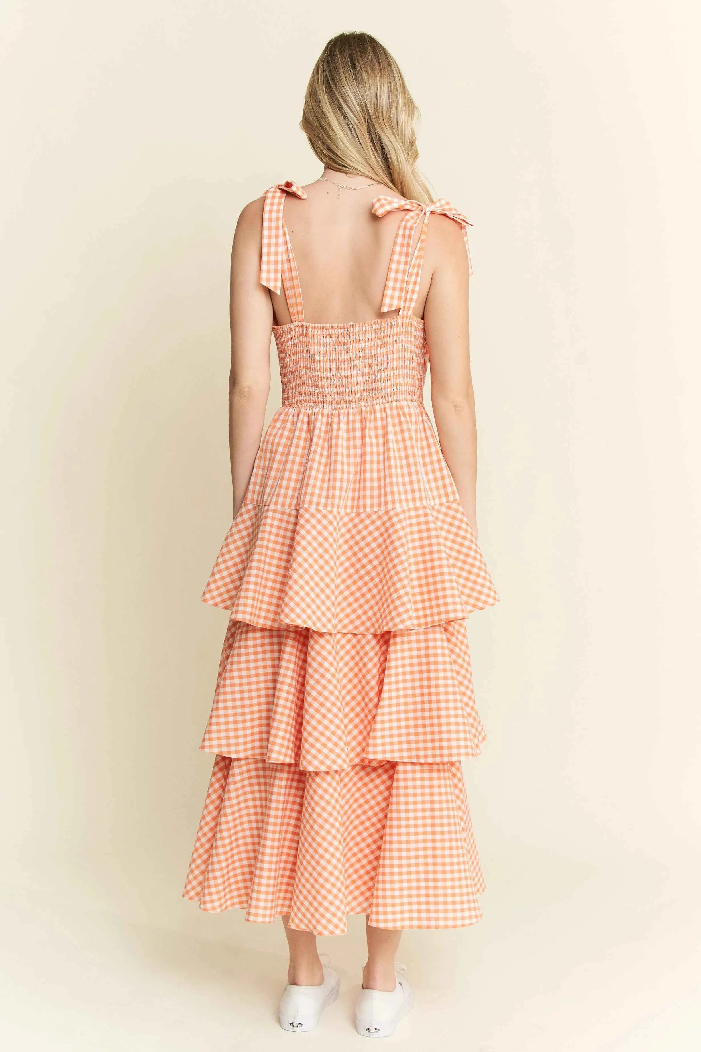 Jade By Jane Sleeveless Gingham Print Tiered Midi Dress 2028ad257b504a7bb9f61e8b230d2445-Max-Origin