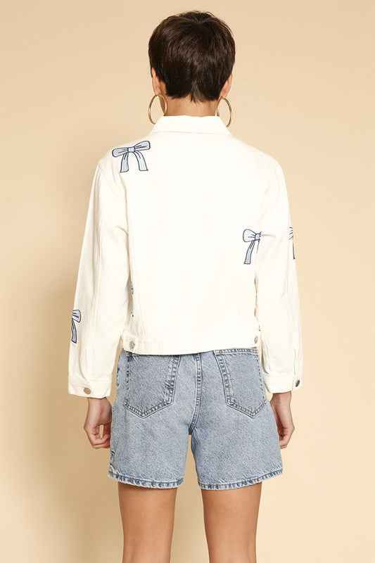 Embroidered bow denim jacket 20666374_2f5fcf7b-d84f-4528-a4bc-fa2636a330b1