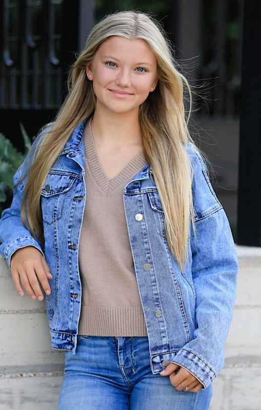 Fringed Denim Jacket 21538015_16af830c-e258-487a-b166-191a14bf0dec