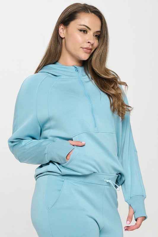 UltraComfy Quarter-Zip Hoodie - XL only 21991265_70ff5ed3-18aa-4cef-8bcb-09ce53bd7fe6