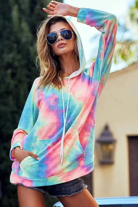 BiBi Tie Dye French Terry Hoodie with Kangaroo Pocket 21a8c6b38e72479da678ff224a224e18-Max-Origin