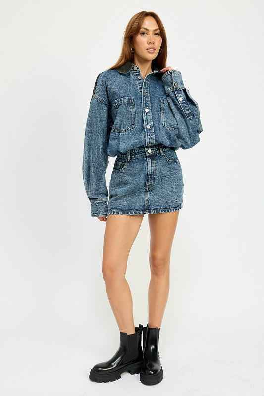 BUTTON UP DENIM MINI DRESS 22072838_17527d14-6648-42ce-830b-512380ae5262
