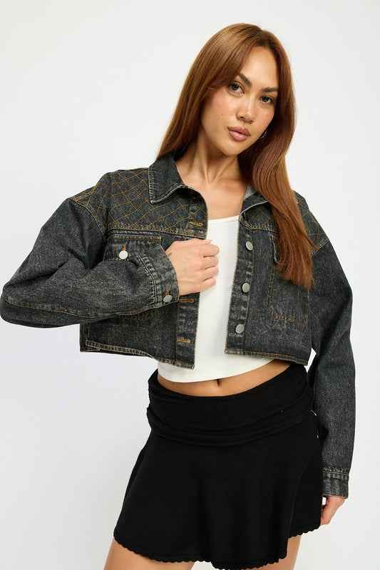 EMBROIDERED DENIM CROP JACKET 22072840_278310bc-0da6-44ca-b360-2d69d4691ba0