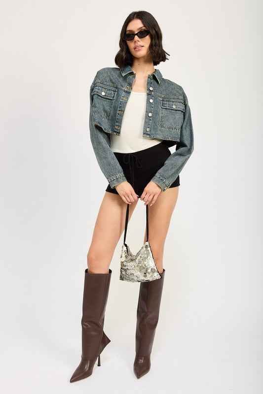 EMBROIDERED DENIM CROP JACKET 22072840_e283fb13-9cb3-4c76-8843-d9275b1e23c2