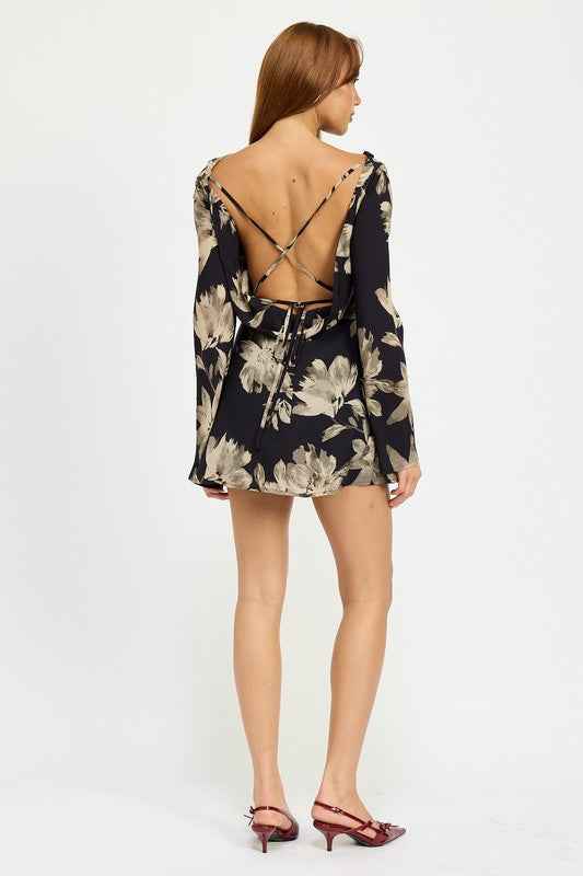 COWL NECK MINI FLARE DRESS WITH OPEN BACK 22073031_a83b1232-97b2-4b29-8702-297f4b19971a
