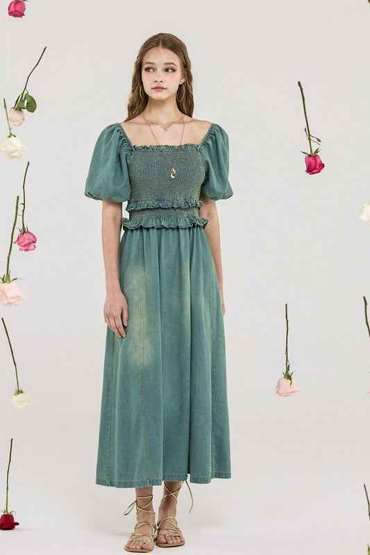 Plus Denim Off Shoulder Puff Slv Smocked Dress 22921259_cd5ef27c-cb35-40c0-9928-46b09451ef5d