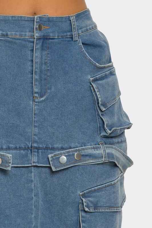 Utility Denim Maxi Skirt 23109407_01d4b652-1cac-409a-85c1-11915cbde47a