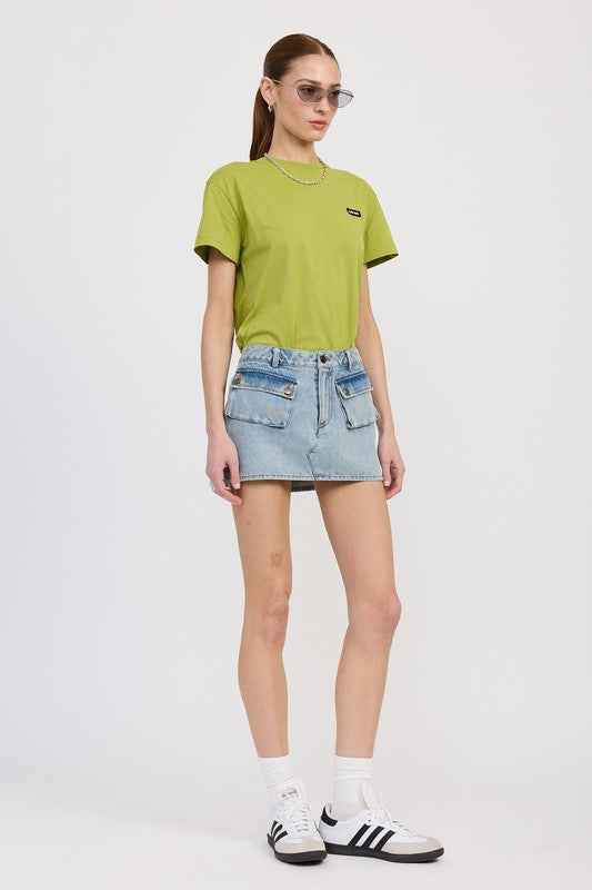 LOW WAIST DENIM MINI SKIRT WITH POCKETS 23203261_1a51c725-3446-4416-9143-d08e79b7e89a