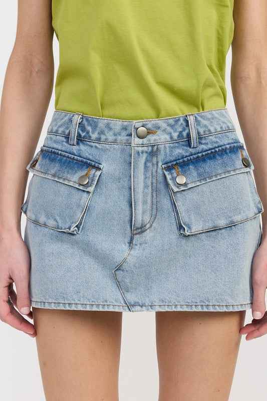 LOW WAIST DENIM MINI SKIRT WITH POCKETS 23203261_8435b3d0-d4a8-4e8d-be06-db14f885a31b