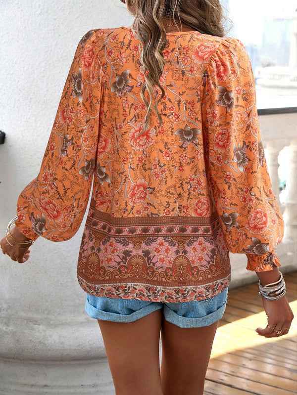 Women's Casual Boho V Neck Top Floral Blouses 23333988_17ac34e3-5811-4d08-a533-94f8aae51e47