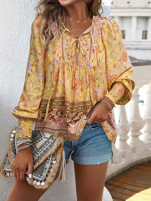 Women's Casual Boho V Neck Top Floral Blouses 23333988_50e12ca8-9966-4714-aedb-aae1e04c52a7
