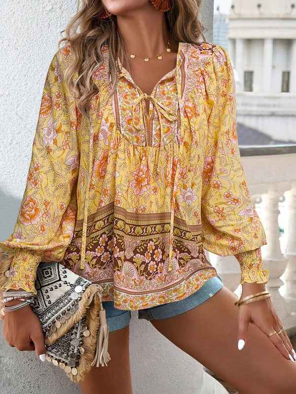 Women's Casual Boho V Neck Top Floral Blouses 23333988_65033ffa-e3bc-4887-89d1-237fa8433f37