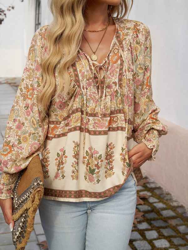 Women's Casual Boho V Neck Top Floral Blouses 23333988_b392574e-f2ca-4854-a932-c1038178686d