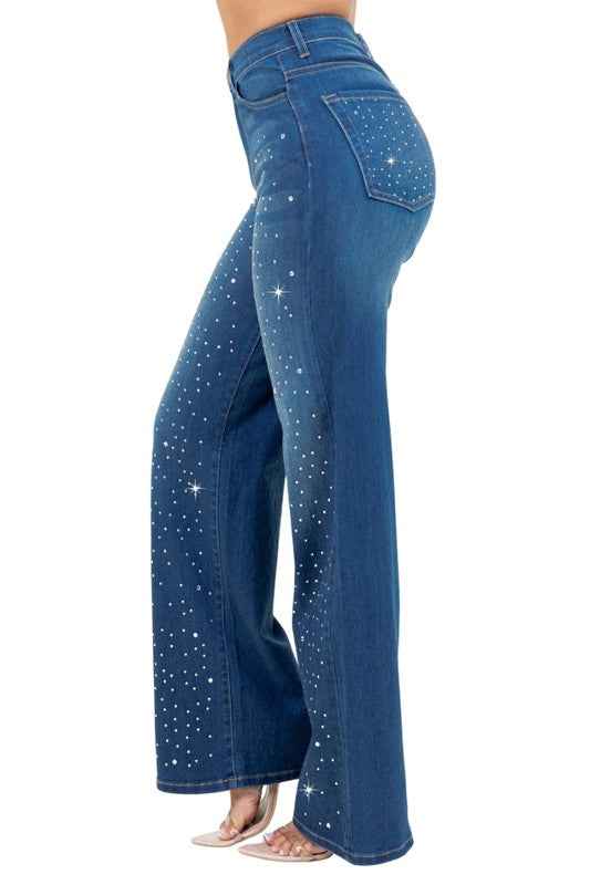 Camilla Rhinestone Wide Leg Jean 23640806_23079941-acd7-4a88-af63-f1bee4eebb2b